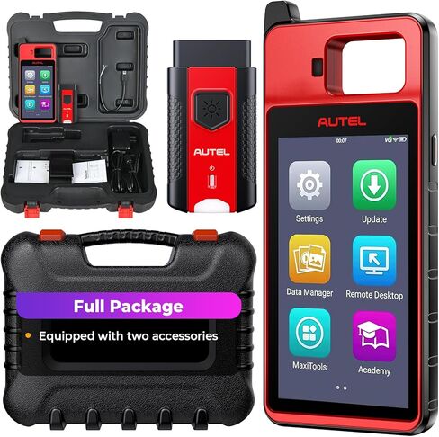 Autel Scanner KM100(E)، أداة مسح ضوئي تشخيصي OBD2 مع تحديثات مجانية مدى الحياة، قارئ رمز احترافي مع أجهزة سريعة 10X، مجموعة أدوات تشخيص تلقائي متعددة الاستخدامات للمحترفين ومحترفي الأعمال اليدوية in Kuwait