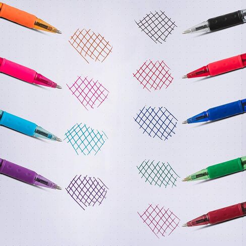 Pentel R.S.V.P. Ballpoint Pen, Medium Point, Assorted Ink Colors, 8 Pack (BK91CRBP8M) in Kuwait