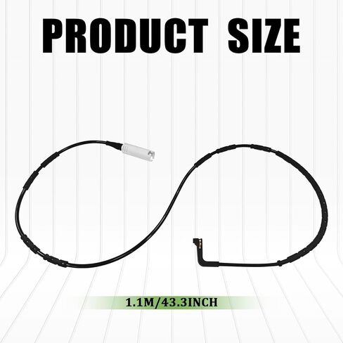2PCS Front and Rear Brake Pad Wear Sensor Set Replacement Compatible with BMW 325i 328i 330i 335i 128i 135i M3 E81 E82 E87 E88 E90 E91 E92 E93 Replace 34356789440 34356789445 Brake Sensor Kit in Saudi Arabia