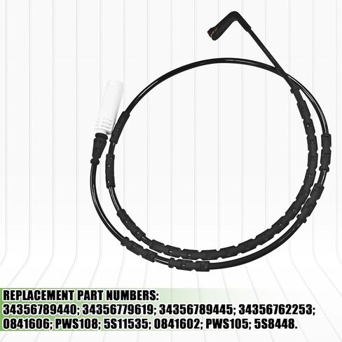 2PCS Front and Rear Brake Pad Wear Sensor Set Replacement Compatible with BMW 325i 328i 330i 335i 128i 135i M3 E81 E82 E87 E88 E90 E91 E92 E93 Replace 34356789440 34356789445 Brake Sensor Kit in Saudi Arabia