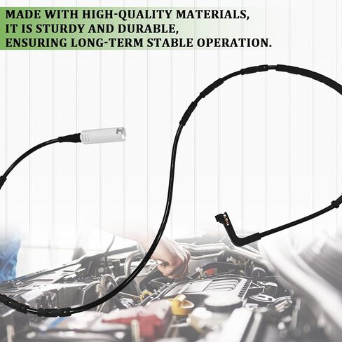 2PCS Front and Rear Brake Pad Wear Sensor Set Replacement Compatible with BMW 325i 328i 330i 335i 128i 135i M3 E81 E82 E87 E88 E90 E91 E92 E93 Replace 34356789440 34356789445 Brake Sensor Kit in Saudi Arabia