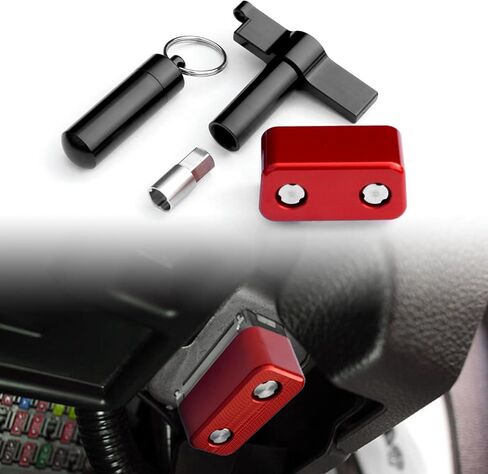 OBD II Port Lock,Aluminum Anti Theft OBD2 Lock, Car Diagnostic Port Protector, OBD2 Locking Device Compatible with Vehicles Manufactured in 1996 and Later (Red) in Kuwait