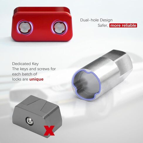 OBD II Port Lock,Aluminum Anti Theft OBD2 Lock, Car Diagnostic Port Protector, OBD2 Locking Device Compatible with Vehicles Manufactured in 1996 and Later (Red) in Kuwait