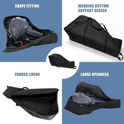 Outboard Motor Carry Bag, Waterproof Outboard Engine Travel Bag for Under 18HP or Under 88lb Outboard Motor - 1680D Oxford Fabric with Padded Lining, Small Outboard Engine Carry Bag for Travel in Saudi Arabia