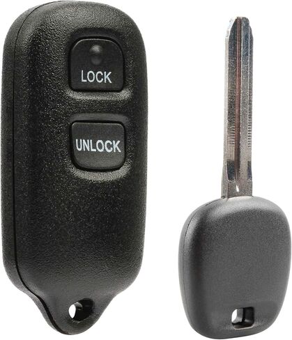 2x Car Keyless Entry 2-Button Remote Replacement with Aftermarket Key for 1998 1999 2000 2001 2002 2003 2004 Scion xB Toyota 4Runner Camry Corolla Prius Rav4 Tacoma Tundra (BAB237131-056) in Kuwait