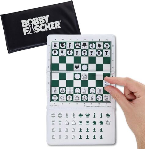 Bobby Fischer Mini Magnetic Pocket Chess Set - Travel - 6 x 3.25 by WE Games in Saudi Arabia