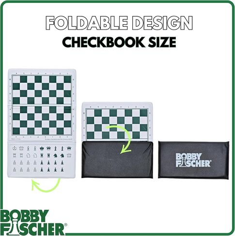 Bobby Fischer Mini Magnetic Pocket Chess Set - Travel - 6 x 3.25 by WE Games in Saudi Arabia