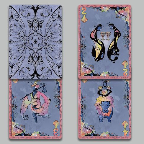 Starry Sky Butterfly Theme Poker Cards, 54 Non Repeating Exquisite Illustrations Playing Cards, Double-Sided Anti Slip Pattern Design, Collection Level Poker, Suitable for Family Games. in Saudi Arabia