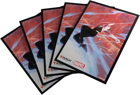 Gamegenic Magic: The Gathering Marvel’s Spider-Man Premium Art Sleeves - Spider-Gwen - 105 Matte Textured Card Sleeves with Full-Color Artwork, Tournament-Ready & Plastic-Free Packaging in Kuwait