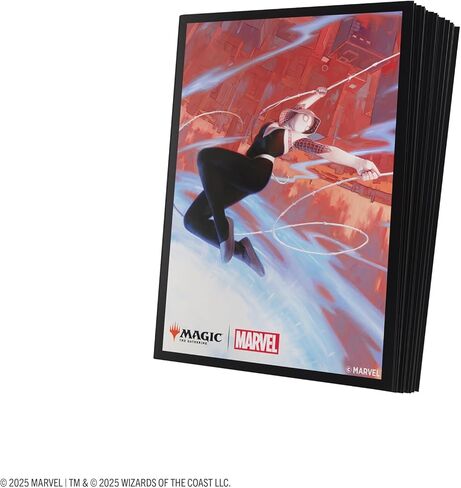 Gamegenic Magic: The Gathering Marvel’s Spider-Man Premium Art Sleeves - Spider-Gwen - 105 Matte Textured Card Sleeves with Full-Color Artwork, Tournament-Ready & Plastic-Free Packaging in Kuwait