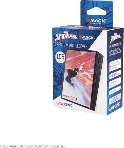 Gamegenic Magic: The Gathering Marvel’s Spider-Man Premium Art Sleeves - Spider-Gwen - 105 Matte Textured Card Sleeves with Full-Color Artwork, Tournament-Ready & Plastic-Free Packaging in Kuwait