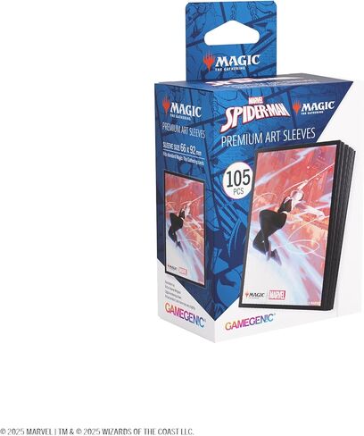 Gamegenic Magic: The Gathering Marvel’s Spider-Man Premium Art Sleeves - Spider-Gwen - 105 Matte Textured Card Sleeves with Full-Color Artwork, Tournament-Ready & Plastic-Free Packaging in Kuwait