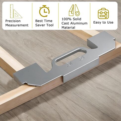 3 in 1 Framing Tools, 12", 14"&16" On Center Stud Layout Tool, Cast Aluminum Stud Spacer Framing Tool, Framing Jig for Wall Roof Floor or Ladder in Saudi Arabia