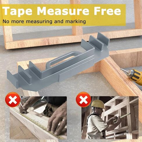 3 in 1 Framing Tools, 12", 14"&16" On Center Stud Layout Tool, Cast Aluminum Stud Spacer Framing Tool, Framing Jig for Wall Roof Floor or Ladder in Saudi Arabia