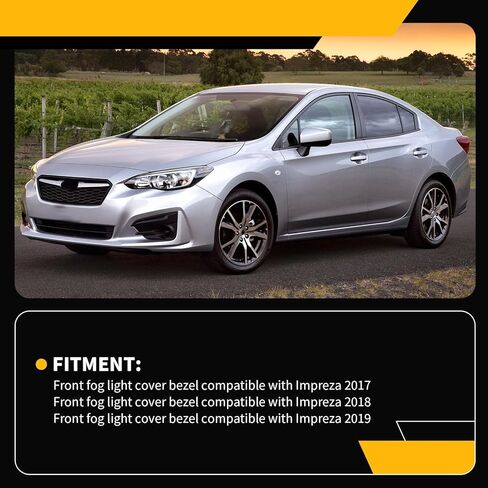 زوج إطار غطاء خفيف للضباب متوافق مع 2017-2019 Impreza المصد الأمامي الأيسر الأيمن أسود بدون ثقب 57731FL21A 57731FL20A in Kuwait