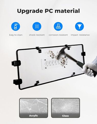KEMIMOTO Upgraded Rear Clear Windshield with Sliding Vents Compatible with 2020-2026 Tracker 800SX & 800SX Crew Dust-Proof Back Windscreen Waterproof Windows in Kuwait
