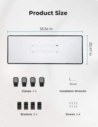 KEMIMOTO Upgraded Rear Clear Windshield with Sliding Vents Compatible with 2020-2026 Tracker 800SX & 800SX Crew Dust-Proof Back Windscreen Waterproof Windows in Kuwait