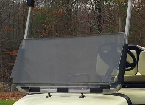 STEELENG Foldable Tinted Windshield for Yamaha G22 Golf Cart in Saudi Arabia