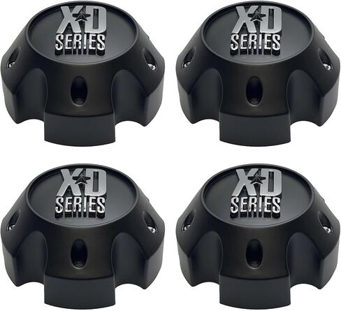 Matte Black Wheel Center Cap XD Series KMC 1079L145A LG0811-31 Hub Cover 4Pcs in Saudi Arabia