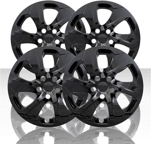 Auto Reflections Set of 4 17" 6 Spoke Wheel Covers for Toyota RAV4 LE 2019-2025 - Gloss Black in Saudi Arabia