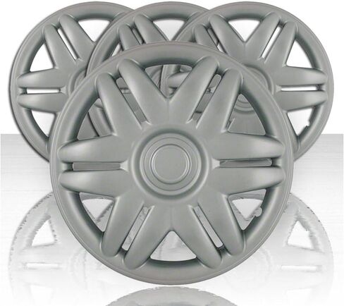Set of 4 15" Push-on Silver 12 Spoke Hubcaps for Toyota Camry 2000-01 in Saudi Arabia