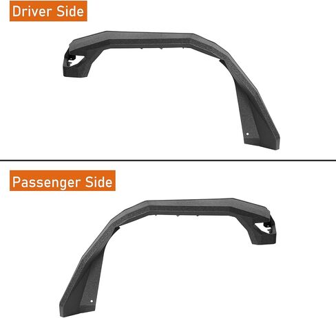 Hooke Road Gladiator 11.2 بوصة مشاعل أمامية عريضة لـ 2018-2026 Jeep Wrangler JL & Gladiator JT 2 أو 4 أبواب، 2 قطعة مصدات باستخدام مصابيح إشارة الانعطاف في المصنع in Kuwait