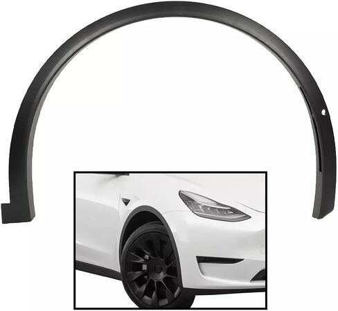 Fit for 2016 2017 2018 2019 2020 2021 for Tesla Model X Front Right Fender Flare Wheel Well Arch Molding 1034430-00-F 1075668-00-A 1035289-00-L in Saudi Arabia