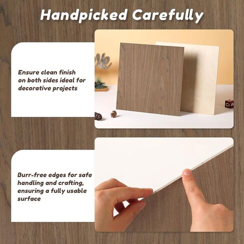 6 Pack Walnut Wood Sheets, 12 x 12 x 1/8 Inch Basswood + Walnut + Birch, Wood for Laser Cutting and Engraving, 3mm Plywood for Laser Cutting, Wood for Crafts, Laser Engraving Blanks, Unfinished Wood in Saudi Arabia