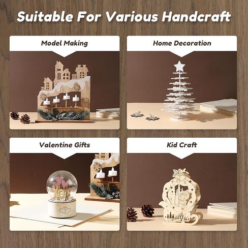 6 Pack Walnut Wood Sheets, 12 x 12 x 1/8 Inch Basswood + Walnut + Birch, Wood for Laser Cutting and Engraving, 3mm Plywood for Laser Cutting, Wood for Crafts, Laser Engraving Blanks, Unfinished Wood in Saudi Arabia