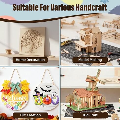 12 Pack Basswood Sheets 12"x18"x1/8", 3mm Basswood for Laser Cutting and Engraving, Laser Engraving Blanks, Thin Plywood Sheets Unfinished Wood for Crafts, DIY Models and Ornaments, Wood Burning in Saudi Arabia