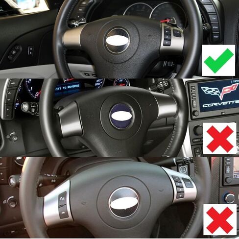 غطاء عجلة القيادة الداخلي بنمط ألياف الكربون ملحقات لسيارة 2006-2013 Chevy Corvette C6 (كلا الجانبين (لـ 06-11)) in Kuwait