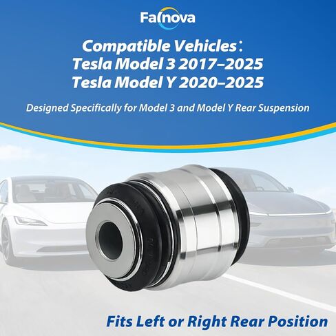 Rear Suspension Steering Knuckle Bushing Replacement, Compatible with Tesla Model 3 2017–2025 & Model Y 2020–2025, Left/Right Rear Knuckle Bushing, Replaces OE 1188412-01-E in Kuwait