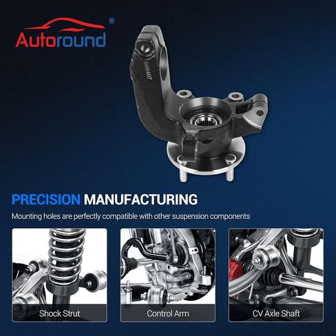 مفصل التوجيه الأمامي التلقائي ومجموعة محور تحمل العجلة تناسب Ford Focus 2006 2007 2008 2009 2010 2011، استبدال #698-407 698407 LK003، جانب السائق الأيسر in Kuwait