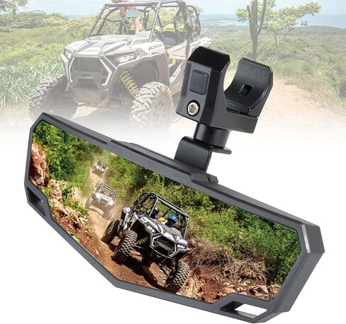 UTV Side Mirrors, Side By Side View UTV Mirror Fits 1.75"-2.0" Roll Cage, Compatible with Polaris Ranger and RZR, Can Am Defender X3, Honda Pioneer Talon SXS, Kawasaki Mule KRX (Side Mirror) in Saudi Arabia