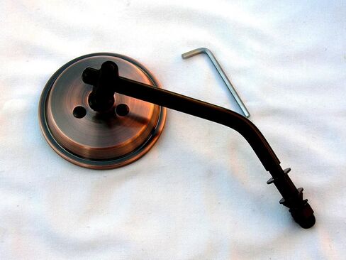 Antique Copper 3 Inch Mini Mirror, Black Stem, Hardware for Harley, Bobber, Chopper, Vintage, Retro, Custom in Saudi Arabia