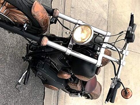 Antique Copper 3 Inch Mini Mirror, Black Stem, Hardware for Harley, Bobber, Chopper, Vintage, Retro, Custom in Saudi Arabia