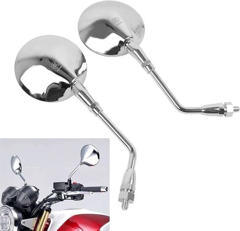 استبدال مرايا الرؤية الخلفية الجانبية للدراجة النارية من CHIFUN لسيارة Honda Shadow 400 VT750 CB1300 CB500 CB750 CB1100 CB1000 CB250 CB400 CB400SS CB600 مرآة الرؤية الخلفية المقاومة للصدمات in Kuwait