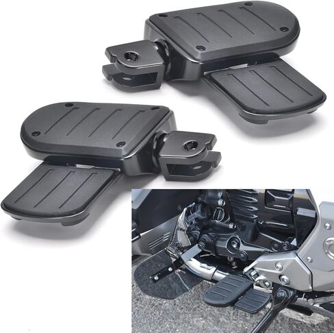 دراجة نارية بانيكال لسيارة Honda Goldwing GL1800 F6B 2001-2026 لوحة أرضية للراكب، لوح قدم للسائق، أوتاد قدم أمامية، مسند قدم عريض، مسند قدم أمامي يناسب (أسود) in Kuwait