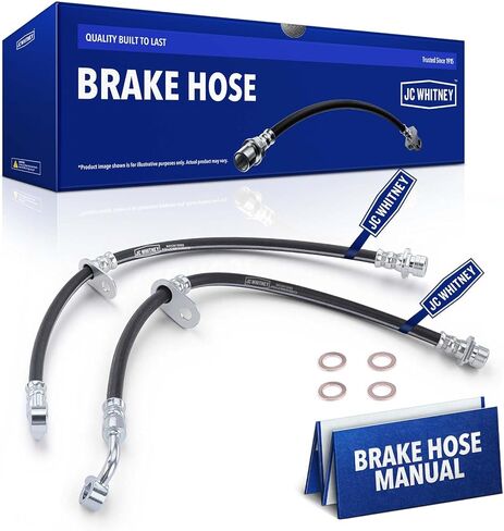 JC Whitney JFBAJCWBHH00274 Set of 2 Front Left & Right Brake Hydraulic Hoses - Compatible with Honda CR-V 2007-2011 in Saudi Arabia