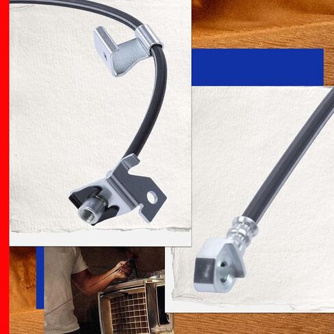 JC Whitney JFBAJCWBHH00037 خرطوم هيدروليكي للفرامل الأمامية اليسرى - متوافق مع شيفروليه سيلفرادو 1500 جي إم سي سييرا 1500 99-07، تاهو يوكون ويوكون XL 1500 00-06، كاديلاك إسكاليد 2000 - معتمد من وزارة النقل in Kuwait