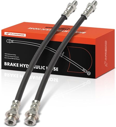 A-Premium Brake Hydraulic Hose Compatible with Nissan & Datsun(Nissan) Models - 620 1975-1979, 620 Pickup 1972-1974, 720, Pack of 2 in Kuwait