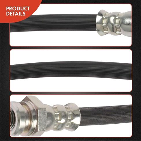 A-Premium Brake Hydraulic Hose Compatible with Nissan & Datsun(Nissan) Models - 620 1975-1979, 620 Pickup 1972-1974, 720, Pack of 2 in Kuwait