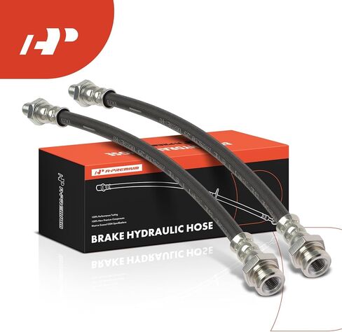 A-Premium Brake Hydraulic Hose Compatible with Nissan & Datsun(Nissan) Models - 620 1975-1979, 620 Pickup 1972-1974, 720, Pack of 2 in Kuwait