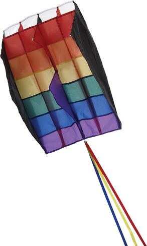In the Breeze 2983 — Stars & Stripes 5.0 Parafoil Kite — طائرة ورقية ملونة أحادية الخط بدون إطار لجميع الأعمار، طائرة ورقية للسفر in Kuwait