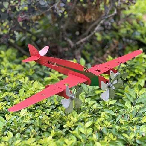 Airplane Wind Spinner, Metal Airplane Weathervane Outdoor Wind Sculpture Outdoor Weathervanes Decor for Garden Yard Patio in Kuwait