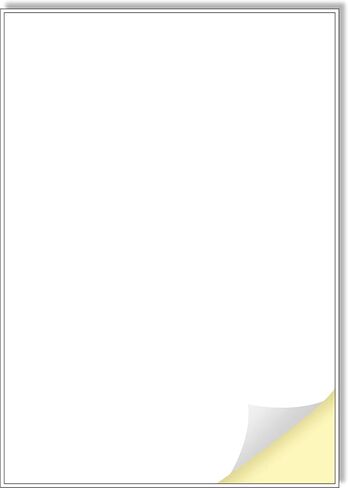 30 Sheets, 1 Label per Sheet, Printable White Sticker Paper Labels for Laser/Inkjet Printers Made in Europe - Letter Size 8.5" x 11" in Saudi Arabia