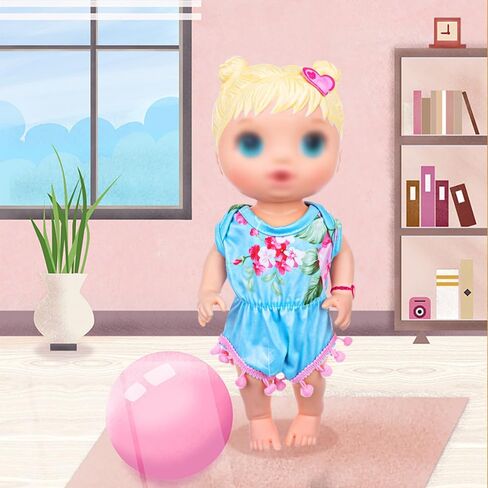 ECORELF 10Pcs Baby Doll Clothes & Accessories - Including Dresses, T-Shirts, Pants, Jumpsuit, Bell-Bottomed Pants for Kids Girls Gift 12 Inch Doll Random Style in Saudi Arabia