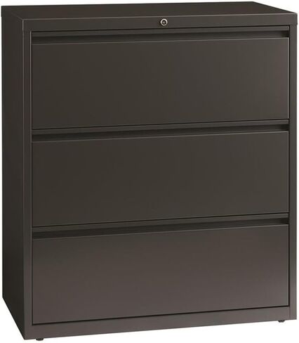 Hirsh 36-in Wide HL8000 Series Metal 3 Drawer Lateral File Cabinet Charcoal in Saudi Arabia