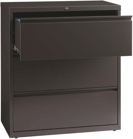 Hirsh 36-in Wide HL8000 Series Metal 3 Drawer Lateral File Cabinet Charcoal in Saudi Arabia