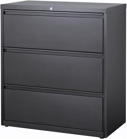 Hirsh 36-in Wide HL8000 Series Metal 3 Drawer Lateral File Cabinet Charcoal in Saudi Arabia